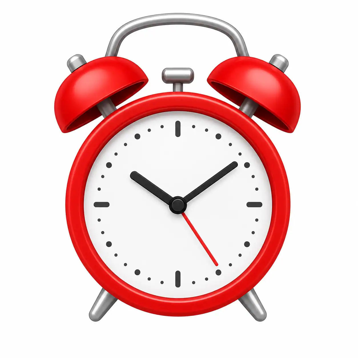 Red alarm clock icon for Time Saver tips