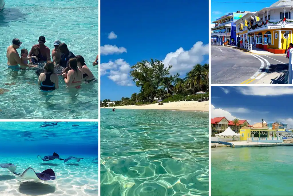 Grand Cayman cruise port day highlights including Stingray City, Seven Mile Beach and George Town