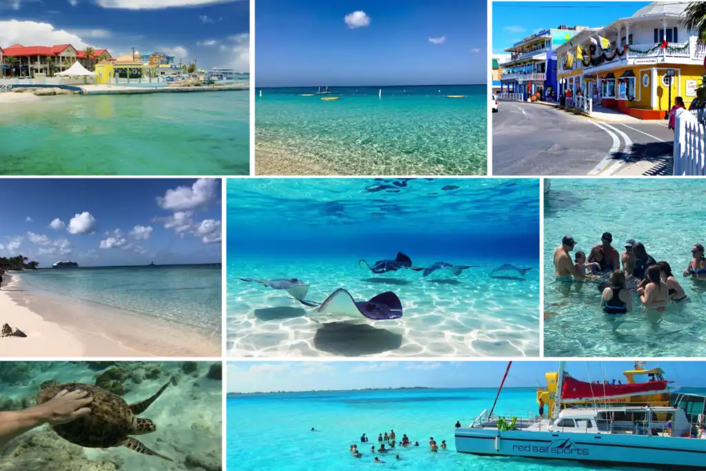One day in Grand Cayman cruise itinerary with Stingray City, Seven Mile Beach and George Town